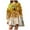 #D Yellow, variant on Pisexur Christmas Dresses for Women Casual Fall Flowy Wine Glasses and Snowflake Print Holiday Dresses Fashion Round Neck Long Sleeve Dress Xmas Tiered Midi Party Dress