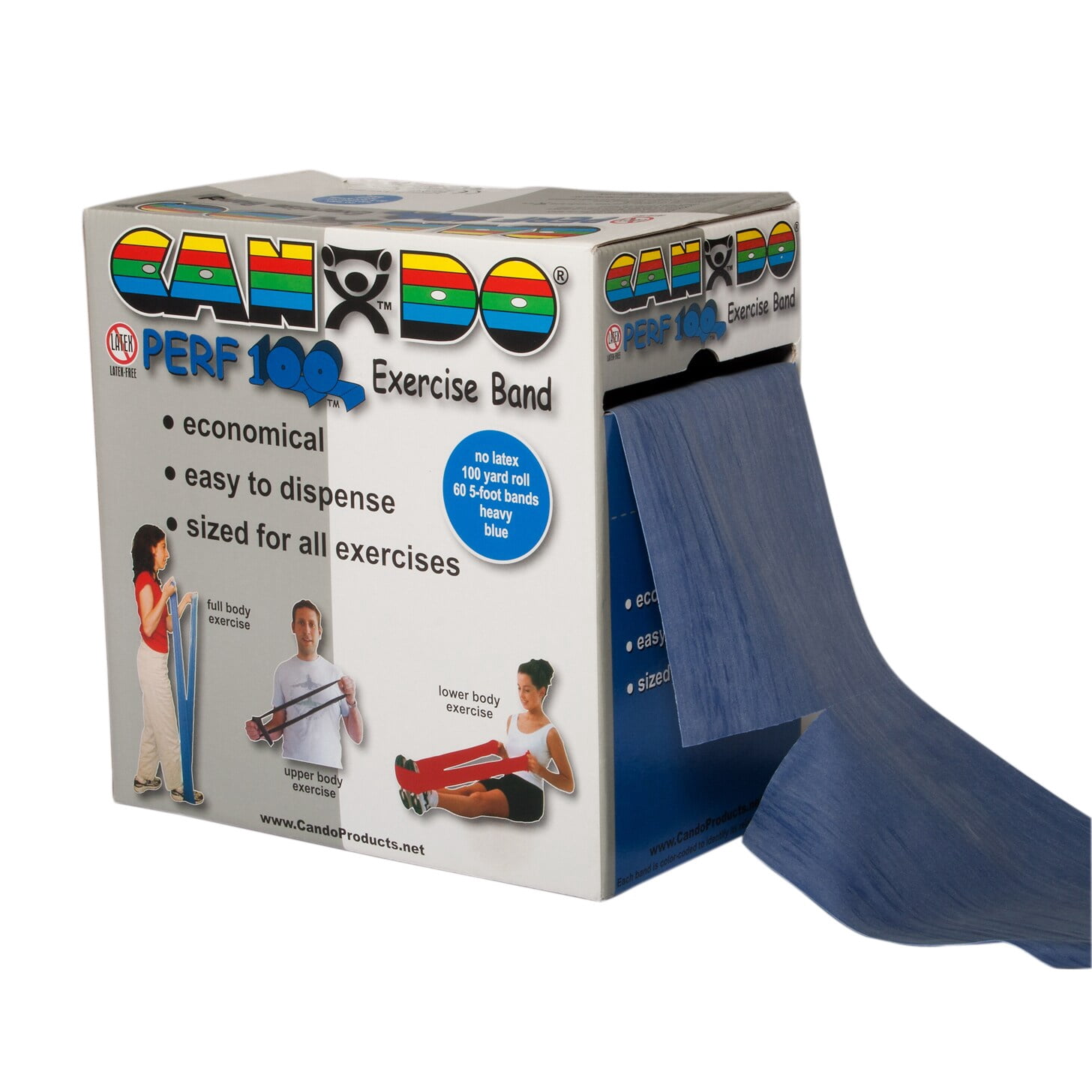 CanDo Perforated Latex Free Fitness Exercise Band