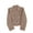 Khaki, variant on Women's Long Sleeve Fashion Business Casual Double Breasted Blazer Button Short Casual Suit Jacket Black Small