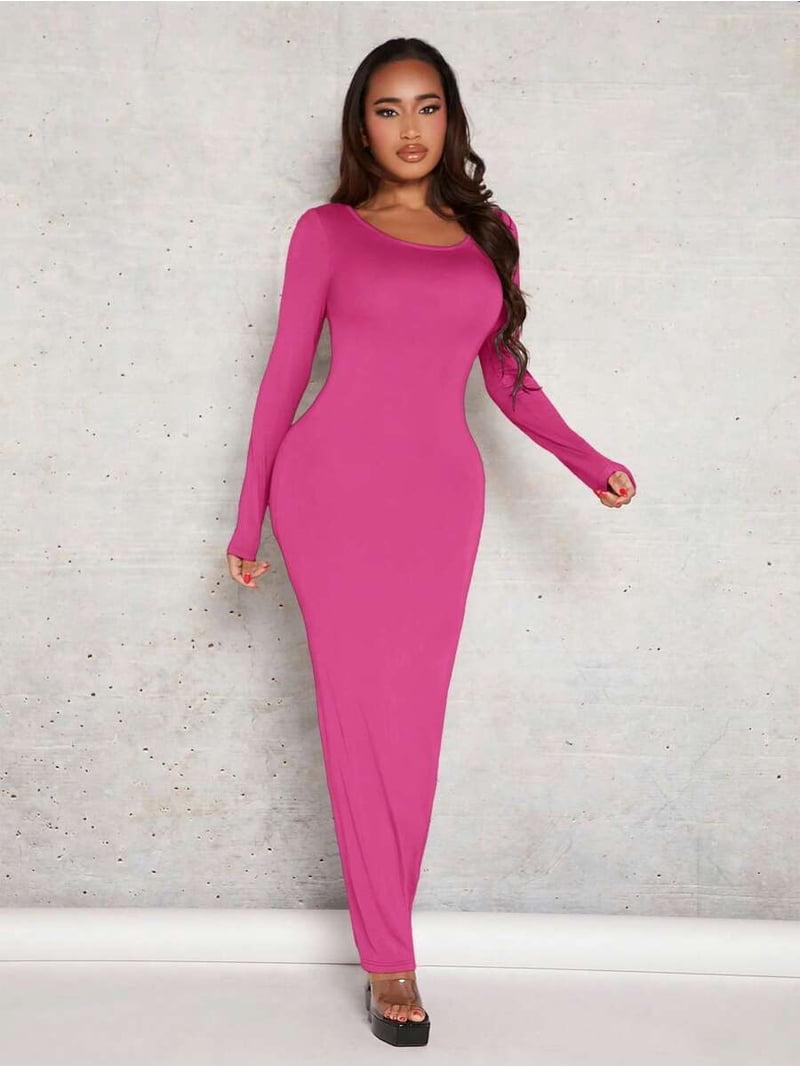 red sequin dress bodycon Final Sale Plus Size Long Sleeve Confetti Dot Knit Dres – Chic And Curvy LOUNGE Size:M / N10 Sequin Silhouette Birthday Tutu Outfit Hello