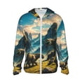 thumbnail image 2 of Lsque Valley River Dinosaur UPF 50+ Lightweight Sun Protection Men's Women's Long Sleeve Shirt, Hoodie Performance -Large, 2 of 9