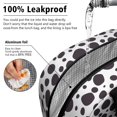 thumbnail image 5 of Insulated Lunch Bag for Women, Floral Print Oxford Fabric Lunch Box, Leakproof Thermal Cooler Tote for Work, School & Picnic, Leopard Animal Print, 5 of 5
