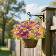 thumbnail image 3 of 24 Bundles Faux Ferns Artificial Flowers for Outdoors Realistic Fake Plants Spring Summer Decor for Home Garden Patio Front Porch Outside Decoration, 3 of 5