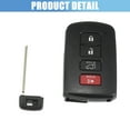 thumbnail image 7 of Unique Bargains Car Key Fob Shell 4 Button Remote Control Key Case Shell Keyless Entry Housing for Toyota RAV4 Sequoia, 7 of 7