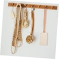 thumbnail image 2 of Cepillo de baño exfoliante natural de lufa luffa loofa en un palo, con mango largo de madera, cepillo para espalda, esponja de ducha, depurador de espalda corporal, 2 of 5