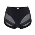 thumbnail image 4 of Bigersell Underwear Sets for Women Clearance Women Underwear Boy Shorts Panty Style P-1689 Cotton Boyshort Panties Thong Bikini Sets Ladies Briefs Mid Waist Women's Bikini Panties Black XL, 4 of 7