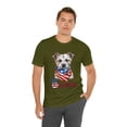 thumbnail image 6 of Patriotic Dogs 4 Of July Independence Day America Jersey Short Sleeve Tee, 6 of 12