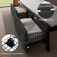 thumbnail image 5 of iPormis King Bed Frame with 2 Drawers, Metal Platform Bed with Charging Station and Linen Fabric Storage Headboard Strong Metal Slats,Gray, 5 of 8