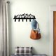 thumbnail image 2 of Juego de ganchos de pared metálicos con diseño de cordillera, perchas y llaveros., 2 of 5