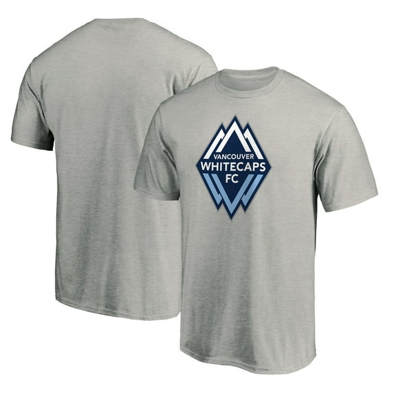 Men's Heathered Gray Vancouver Whitecaps FC Logo T-Shirt