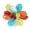 Multi, variant on Charming Blue Cluster Mix Stone Adjustable Statement Ring