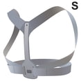 thumbnail image 1 of Seitruly Corrector de postura universal para hombres y mujeres, ajustable, para la parte de la espalda, soporte para el hombro y el cuello Suministros de ortodoncia Gris S Seitruly CE000169-01B, 1 of 6