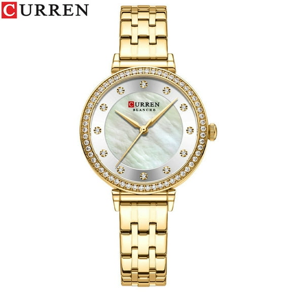 Curren 9087 Quartz Women's Watch Waterproof Calendar Hot Sale Steel Belt in Stock