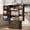 Brown, variant on Aiho 47" H Pantry Cabinet with 2 Doors and 2 Drawer, Solid & Sturdy, Storage Cabinet for Entryway, Kitchen - Dark Brown