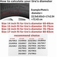thumbnail image 6 of Spare Tire Cover for RV, Trailer, SUV, Off-Road Vehicle, Camper, Trucks Waterproof Sun Protection Black, 6 of 10