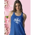 thumbnail image 2 of Handwritten Mothers Day Text Racerback Tank Women -Image by Shutterstock, Female XX-Large, 2 of 4