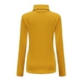 thumbnail image 2 of SSLR Turtleneck Thermal Shirts for Women Long Sleeve Tops Fleece Lined Shirt Mock Neck Base Layer, 2 of 7