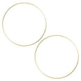 thumbnail image 3 of EeaseCA 2Pcs Metal Iron Ring Wreath Ring Circle Ring Dream Catcher DIY Accessory Golden, 3 of 7