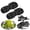 Black, variant on SHegdu Lawn Aerator Shoes Spike Sandals Lawn Dethatcher Tool with Adjustable Straps Anti-Slip for Gardens, Patios, Yards Aerating Soil (Green)