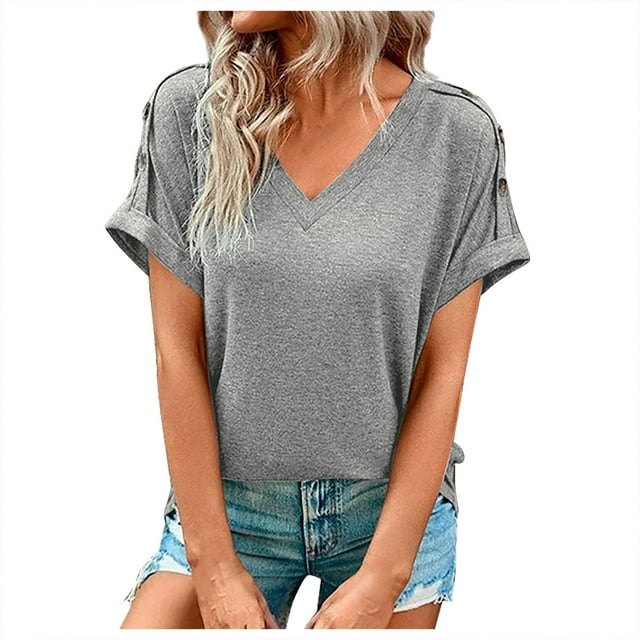 Birdeem Womens Cap Sleeve Tank Tops Casual T-Shirt Loose Fit Basic Shirts