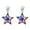 Red/White/Blue, variant on 2 Pairs 4th of July Earrings for Women - Patriotic American Flag Dangle Earrings, Lightweight Stars & Stripes Red White Blue USA Jewelry for Independence Day & Daily Wear