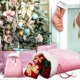 thumbnail image 5 of 2 Pack Velvet Santa Bags with Drawstring, Large Christmas Gift Sacks for Presents and Toys (Pink), 5 of 5