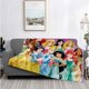 thumbnail image 5 of Manta ligera con estampado de princesas de Disney para sala de estar, dormitorio, habitación de niños, manta cálida, regalo de Navidad, 5 of 5