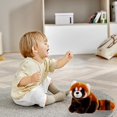 thumbnail image 6 of Weighted Base​​ Plush Raccoon Stuffed Animal, 12-Inch Standing Pose Cuddly Decor for Home Sofa Accent​ Shelf Display​​, 6 of 7