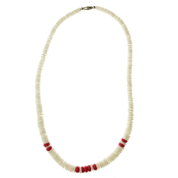 Mi Amore Statement-Necklace White/Red