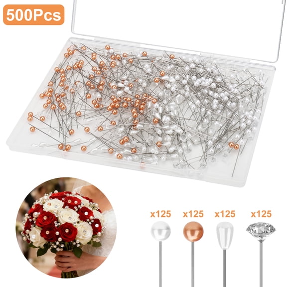 500pcs Sewing Pins Set, EEEkit 3 Shapes Decorative Quilting, Dressmaking & Craft Pins