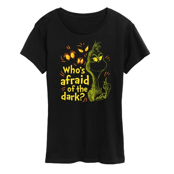 The Grinch - Who's Afraid Of The Dark  - Women's Short Sleeve Graphic T-Shirt