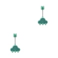 thumbnail image 3 of Monstrate Soporte de cabezal de ducha con ganchos Soporte de baño autoadhesivo para montaje en pared Base de boquilla para el hogar sin perforaciones Verde claro 2piezas Monstrate CBP207448, 3 of 5
