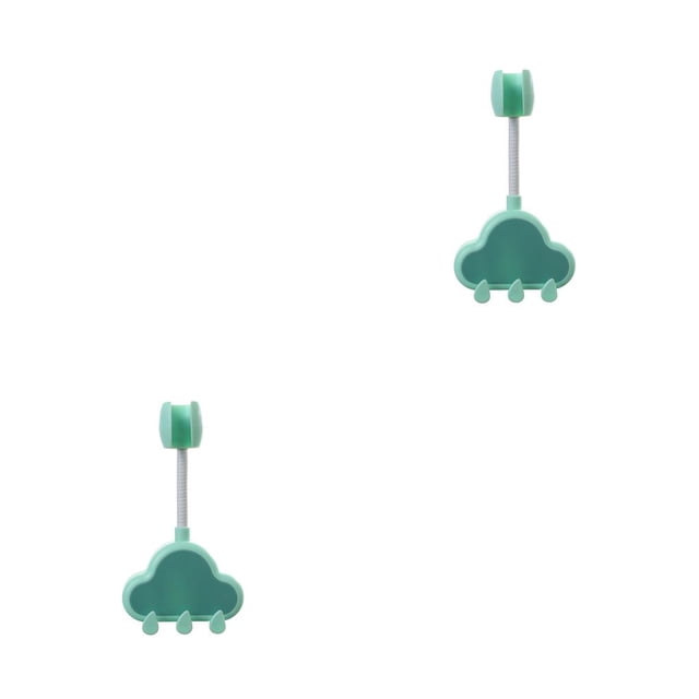Ounissouiy Soporte de cabezal de ducha Soporte de cabezal de ducha de baño autoadhesivo Accesorio de base de boquilla para el hogar a prueba de agua Verde Verde claro 2piezas Ounissouiy CBP207448