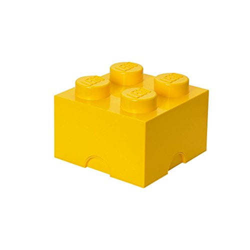 LEGO Storage Brick XL 4 COOL Giallo Pietra 2x2 Conservazione Scatola Box Scatola YELLOW 