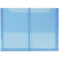thumbnail image 3 of JAM Paper Plastic Expansion Envelopes with Elastic Band Closure, Letter Booklet, 9 3/4 x 13 with 2.5' Expansion, Assorted Colors, 6/Pack, 3 of 5