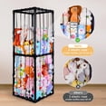 thumbnail image 3 of Tubo grueso de PVC para almacenamiento de animales de peluche Zoo FIOBEE, negro, 3 of 8