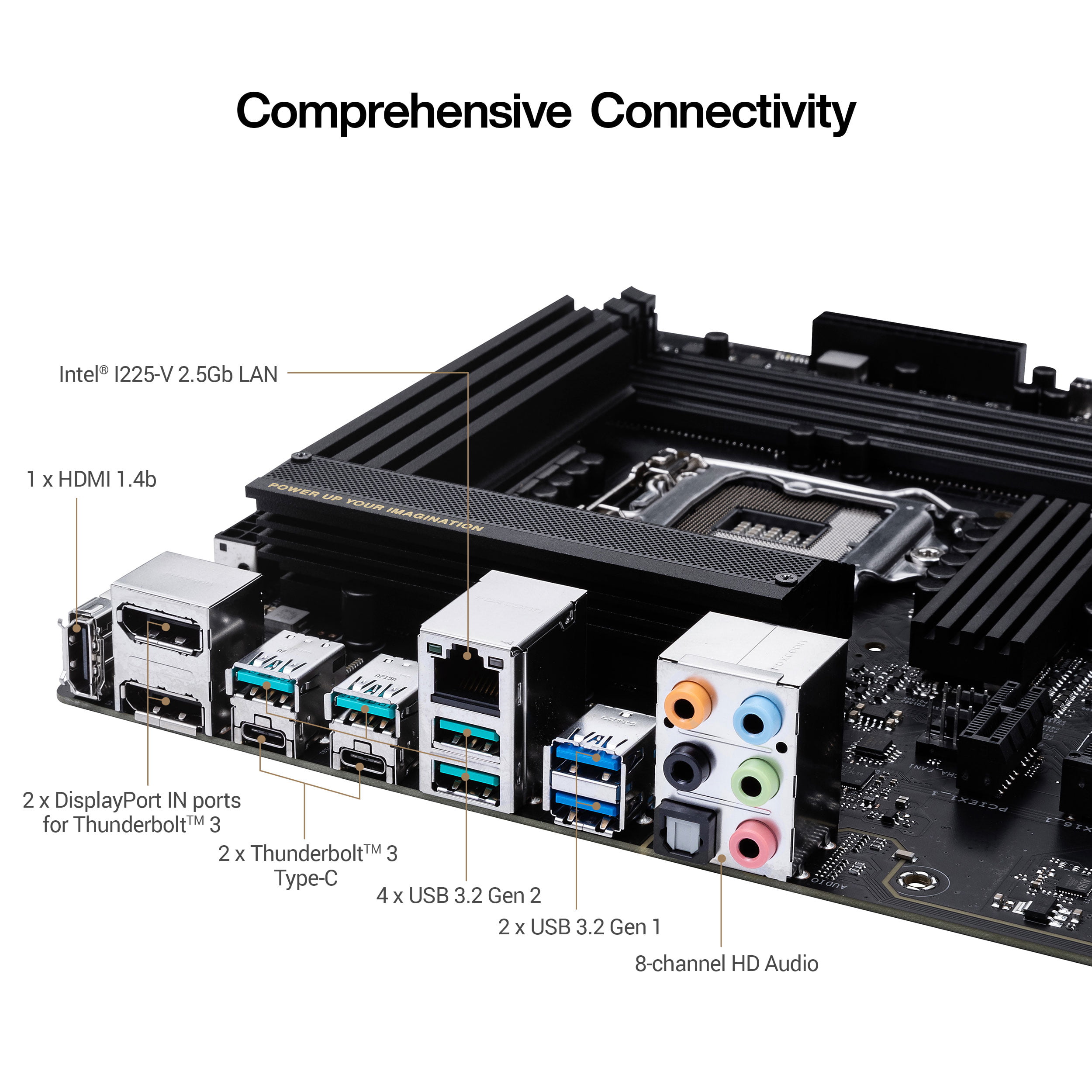 ASUS ProArt Z490-CREATOR 10G Intel® Z490 LGA 1200 ATX content creation  motherboard (12+2 power stages, DDR4 4600, 10G LAN card, 2.5G Intel LAN, 