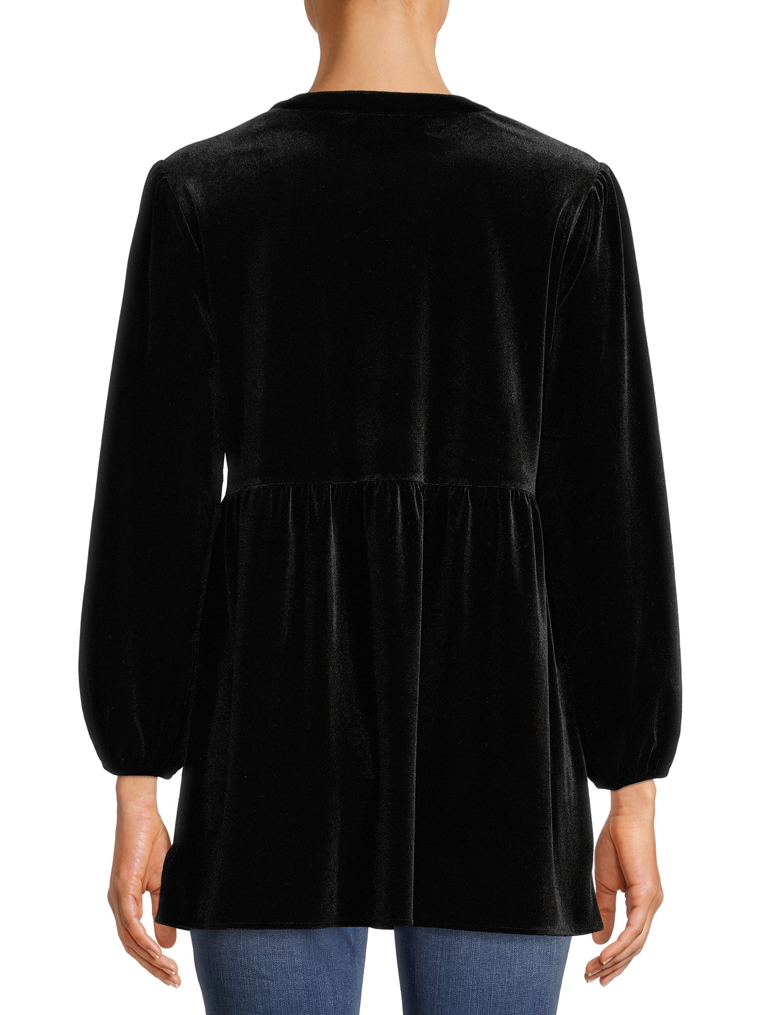 The Pioneer Woman Embroidered Velvet Empire Waist Top