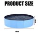 thumbnail image 4 of Bañera plegable para perros Piscina de plástico para niños Bañera de aseo plegable para mascotas Niños Bebés y niños pequeños, 80 x 20 cm Azul, 4 of 5