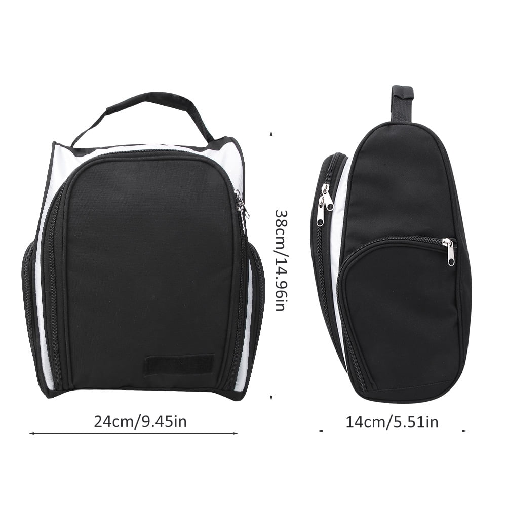 YAHHU Portable Waterproof Nylon Golf Shoe Clothes Bag Carrier with Handle 15 inches / 38 cm