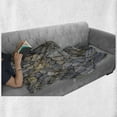 thumbnail image 6 of Cobblestone Soft Flannel Fleece Blanket, Sharp Grey and Beige Cobblestones Close-up Picture Outdoors Walking Theme, Cozy Plush for Indoor and Outdoor Use, 70" x 90", Grey and Beige, by Ambesonne, 6 of 6