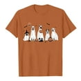 thumbnail image 5 of Women Summer Halloween Doodles T-Shirt Crewneck Short Sleeve Ghost Graphic Tees Casual Funny Halloween Party Tops, 5 of 5
