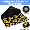 thumbnail image 4 of HAWEE Sunflower Card Hold Wallet for Women Envelope Style Slim Cash Clutch Purse 13 Card Slots 1 ID Window with Coin Pocket, 4 of 7