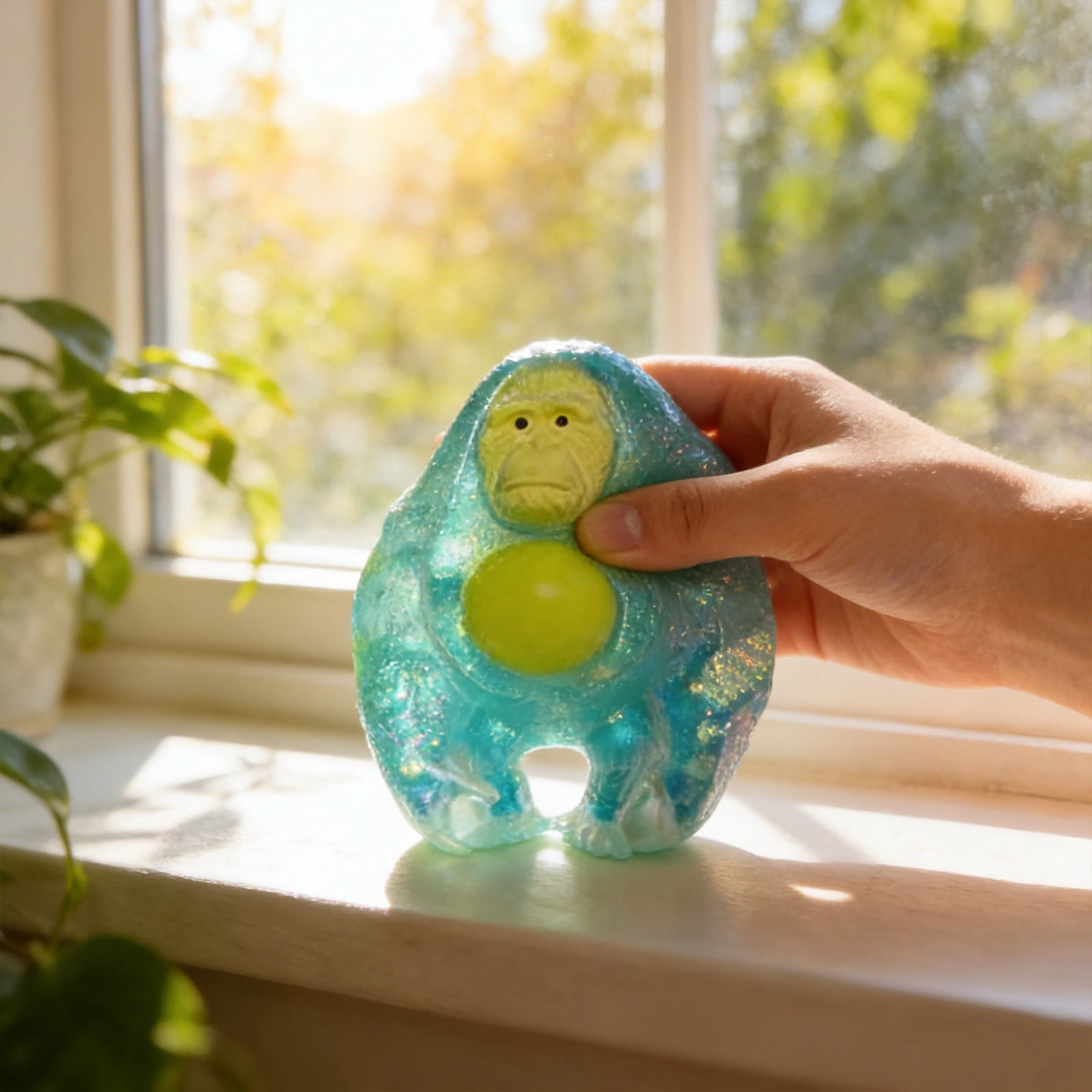 Fufafayo Stress Relief Dumpling Ball, Cute Dough Ball SensoryToys, Soft Decompression Doughs for Adults Anxiety, FidgetToysFor Desk Office Home