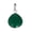 emerald, variant on Real 925 Sterling Silver Pendant For Men Women, Natural Pink Ruby Checker Gemstone Unique Handcrafted July Birthstone Pendant