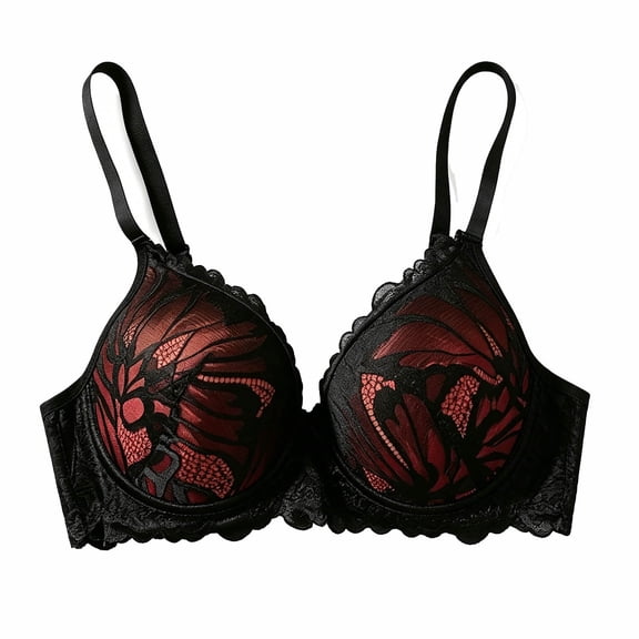 Bras for Women Wireless New Plus Size Women’s Lace Bras, No Underwire Push up Bralettes, Lightweight Breathable Support Everyday Bras