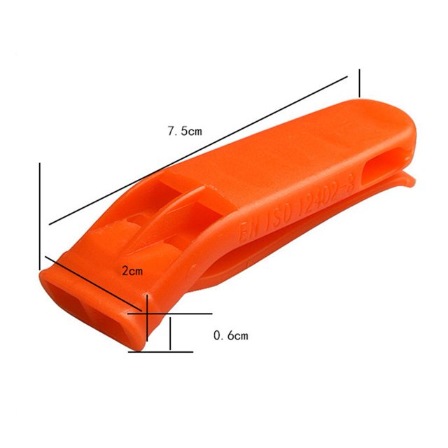 Silbato fuerte de supervivencia para acampar al aire libre, silbato de doble banda para partidos deportivos (1 ud.) Ndcxsfigh Para Estrenar