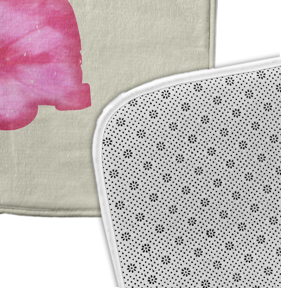 Simply Daisy 34" x 21" Plush Microfiber Pink Beach Drive Bath Mat