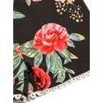 thumbnail image 4 of Kmbangi Girl?s Flower Oblique Shoulder Lace Trim Sleeveless Short Jumpsuit, 4 of 9