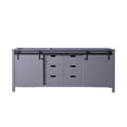 thumbnail image 3 of Lexora Home Marsyas 80" Vanity Cabinet in Dark Gray, 3 of 10